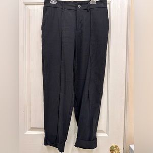A new day effortless pin tuck high rise pant Black size 12
